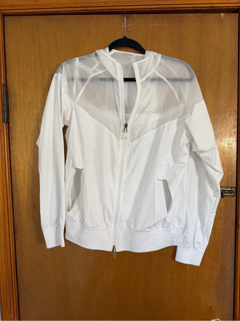 VINTAGE Nike Sportswear White Women's Zip Windbreaker